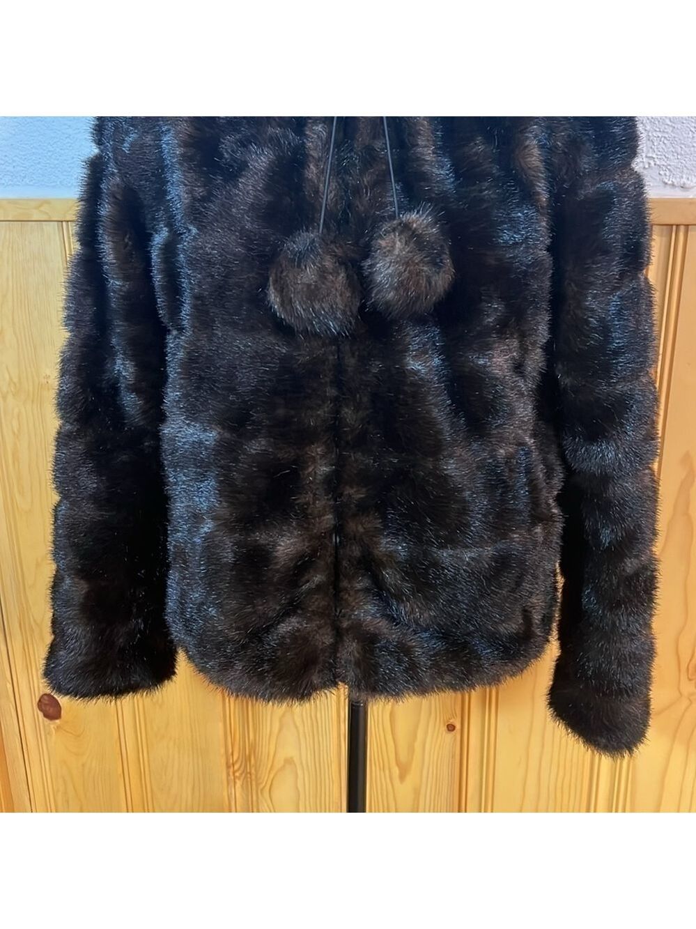 Giacca Reversible Faux Fur Jacket Sz-M - Picture 3 of 11